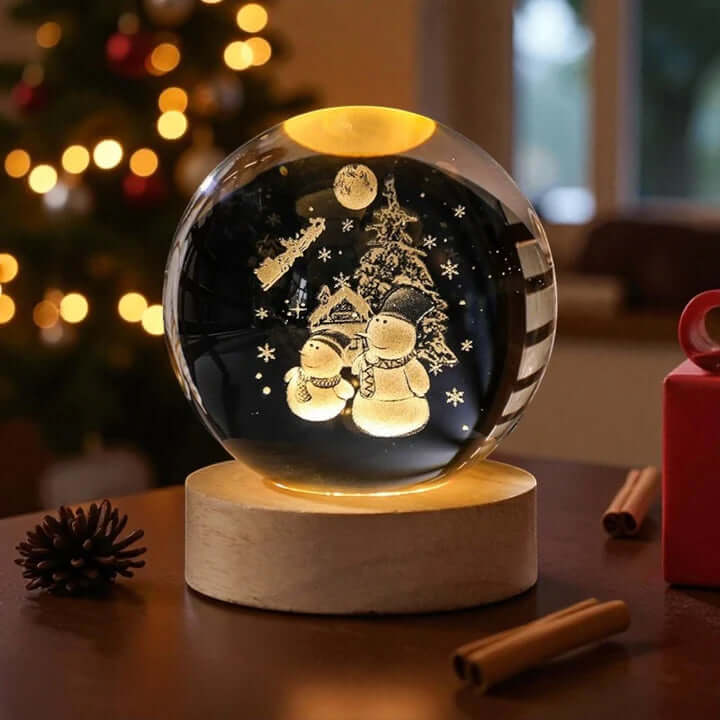 Norillo™ - Crystal Globe with Magical Starry-Sky Shimmer for Cosy Room Lighting