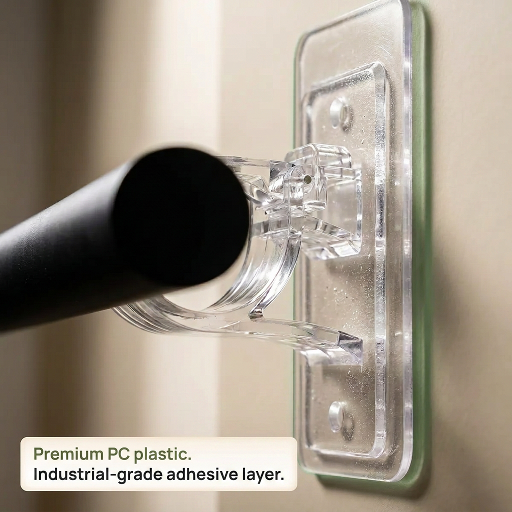 Norillo™ - Self-Adhesive Curtain Rod Holder - No Wall Drilling