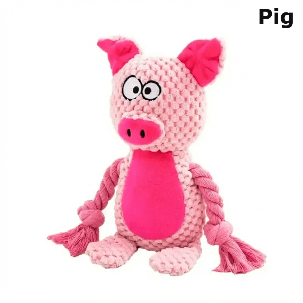 Pig dog chew toy