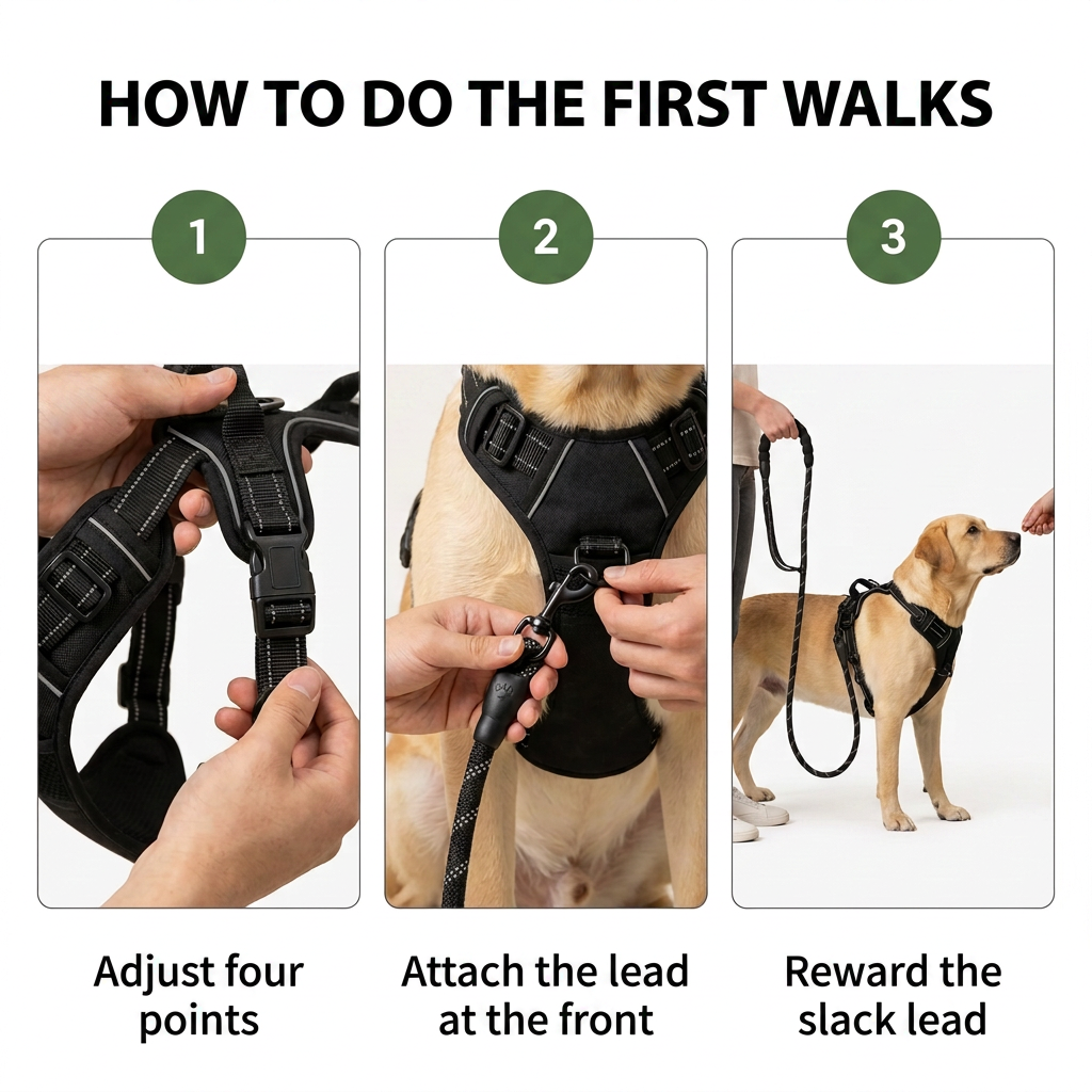Norillo® - CalmStride - Front-Clip Dog Harness for Calmer Walks