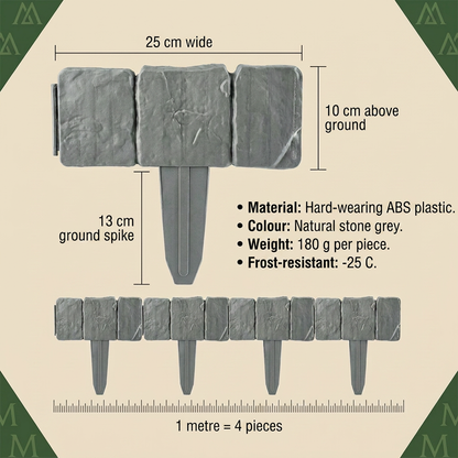 Norillo™ - Stone-Look Garden Edging That Stops Grass Creeping In
