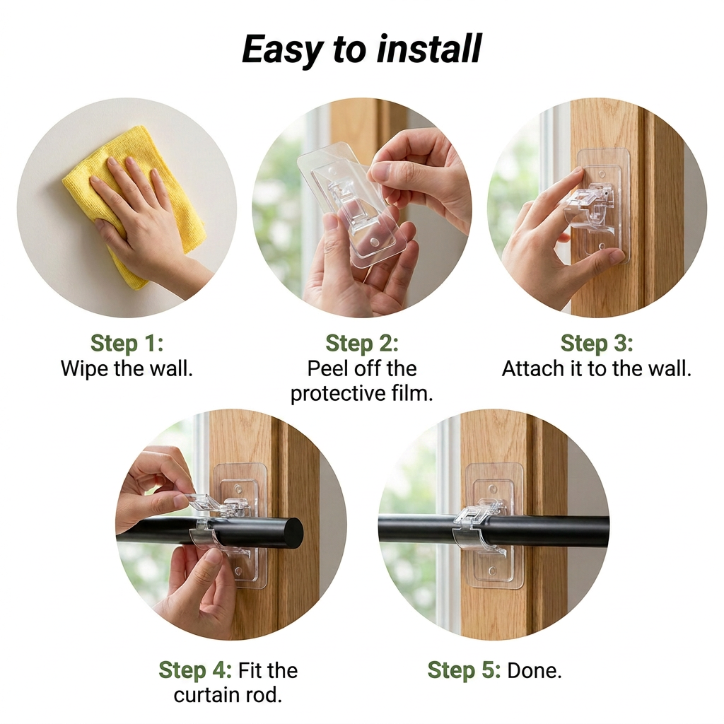 curtain install