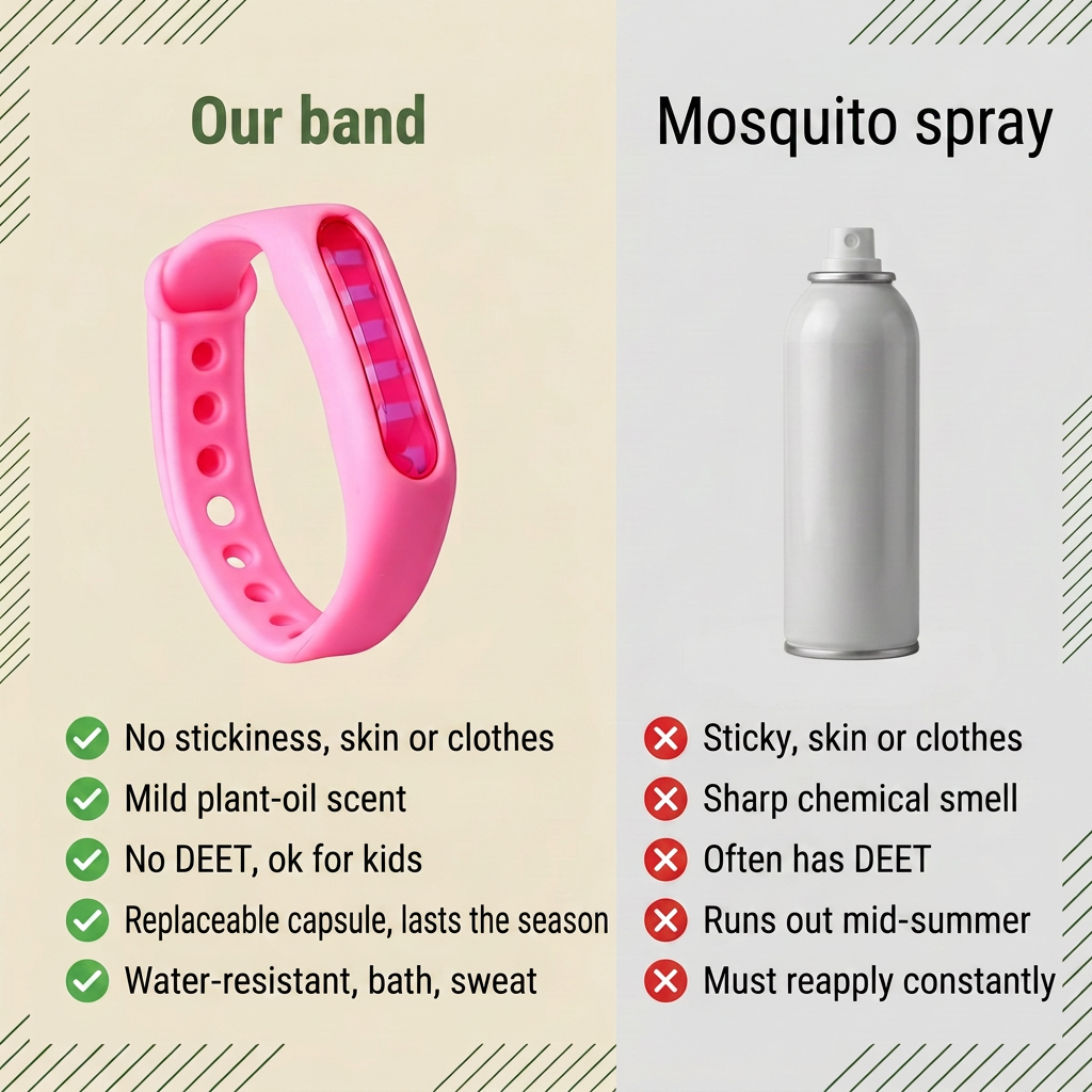 Norillo® - BiteShield - Mosquito Band with Natural Oils, Refillable