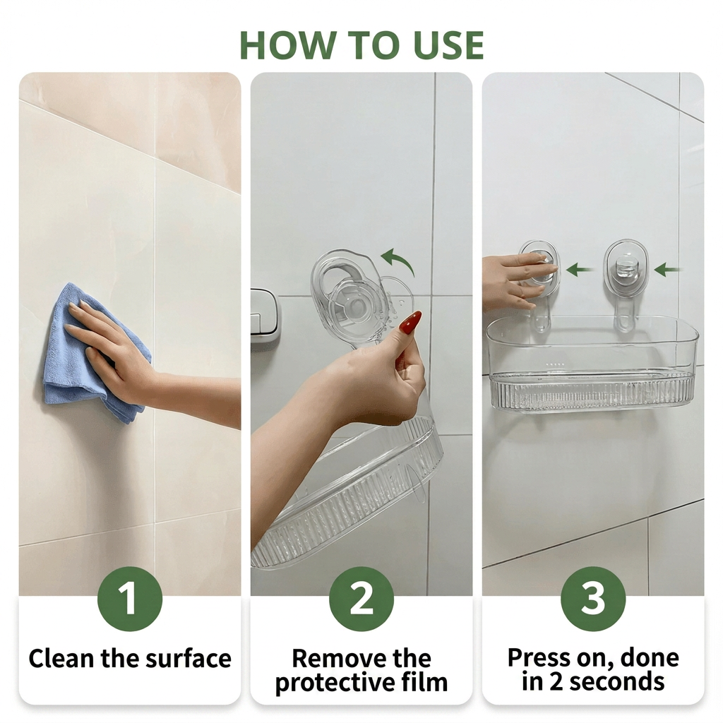 Norillo™ - Self-Adhesive Wall Shelf - No Drilling, for Kitchen & Bathroom