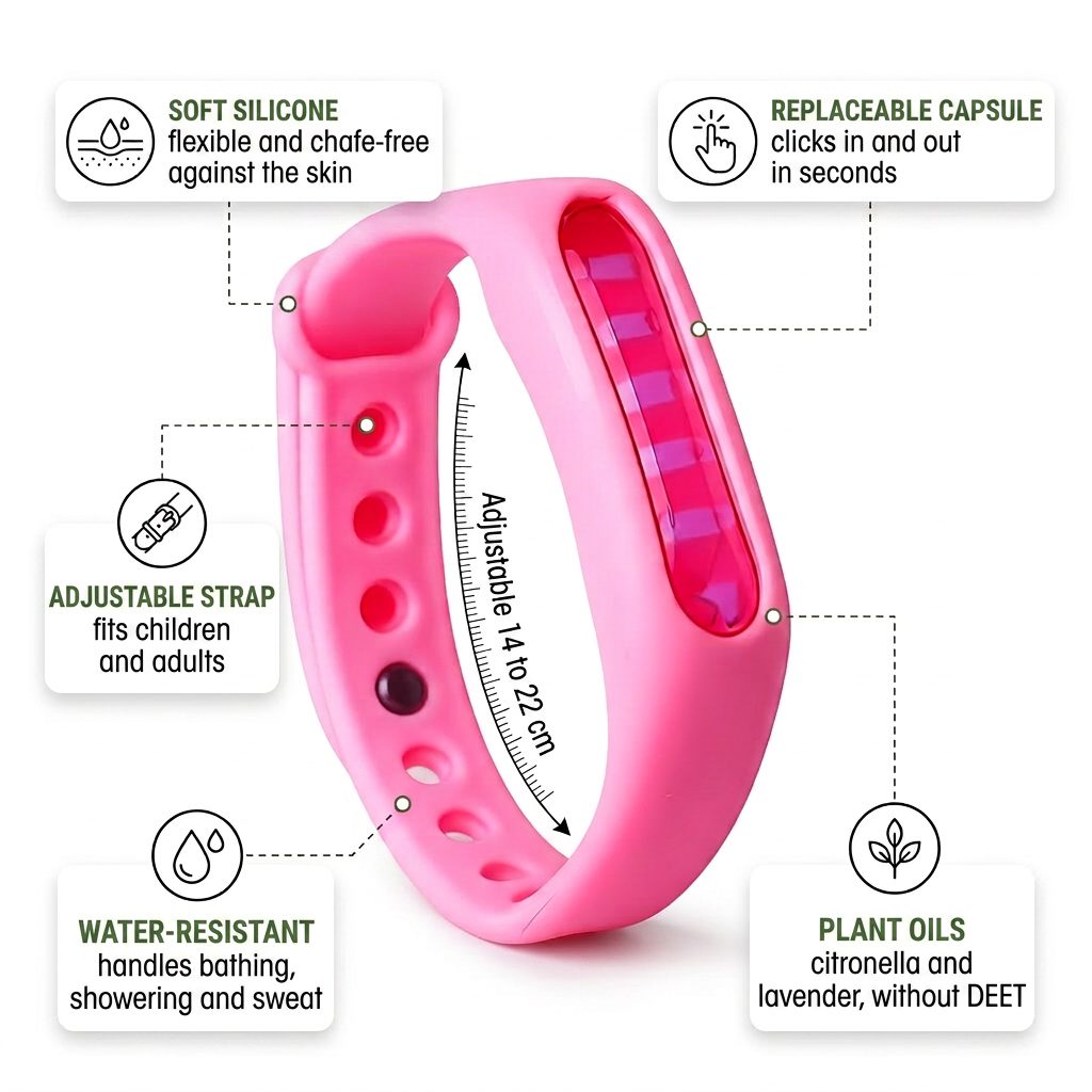Norillo® - BiteShield - Mosquito Band with Natural Oils, Refillable