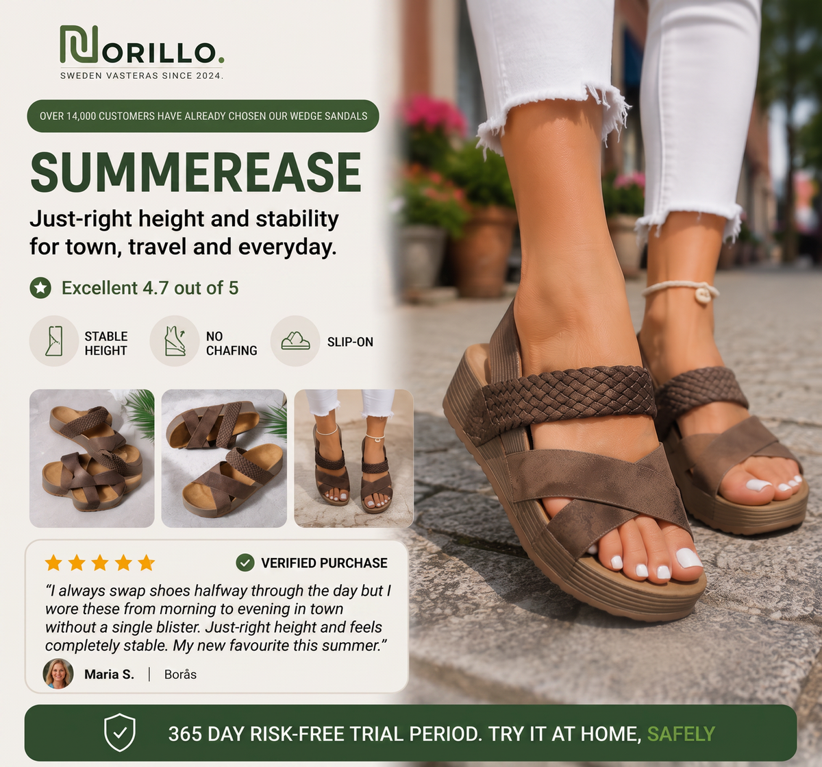 SummerEase wedge sandal