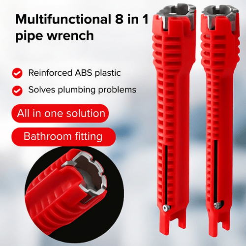 Norillo™ - 8-in-1 Pipe Wrench for Tight Spaces & Fast Plumbing Repairs