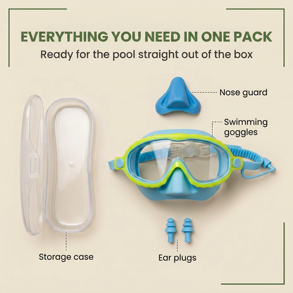 Norillo® - ClearDive - Kids' Swimming Goggles That Stay Put Without Tangled Hair