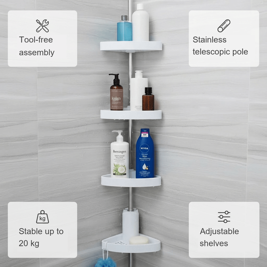 Corner storage features