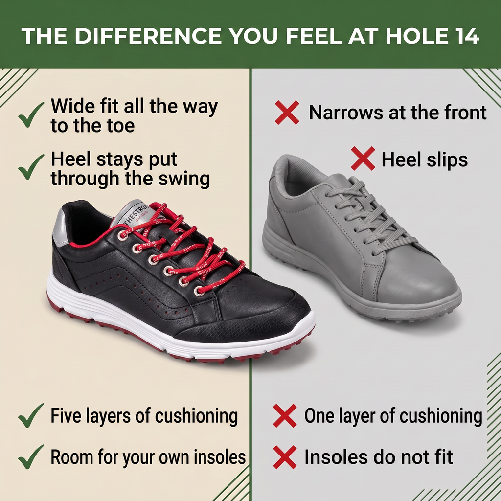 The difference you feel at hole 14 comparison