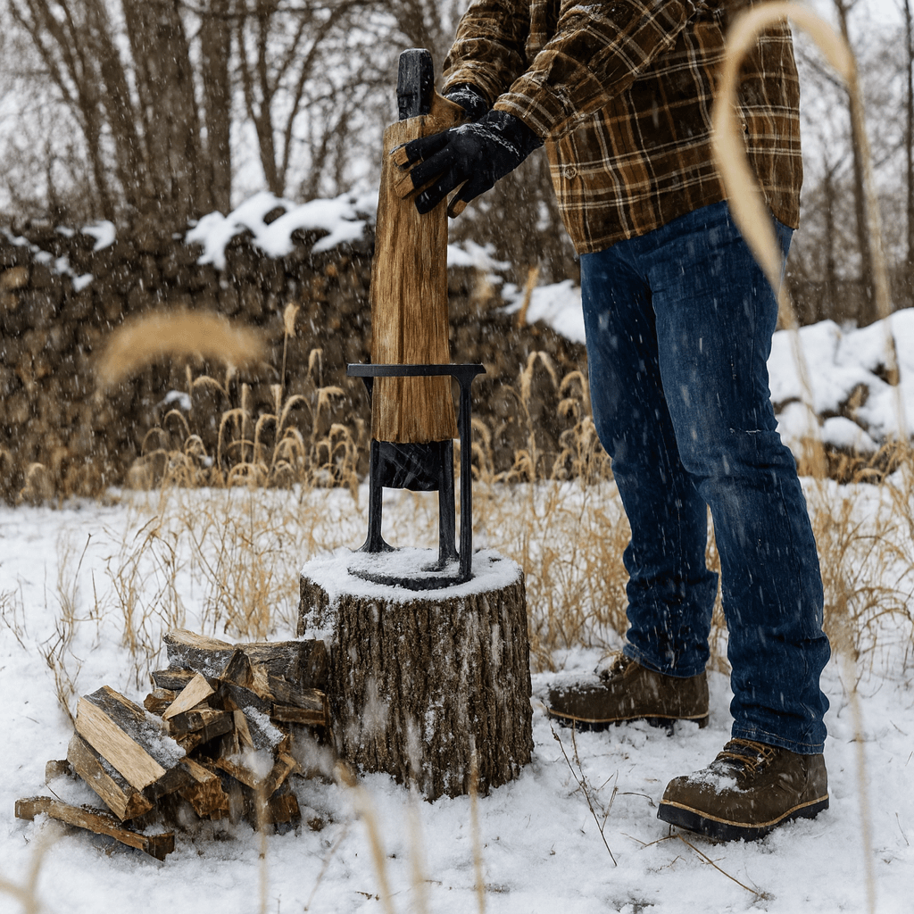 Norillo™ - Safe Steel Wood Splitter for Perfect Kindling Without an Axe