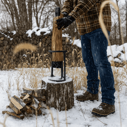Norillo™ - Safe Steel Wood Splitter for Perfect Kindling Without an Axe