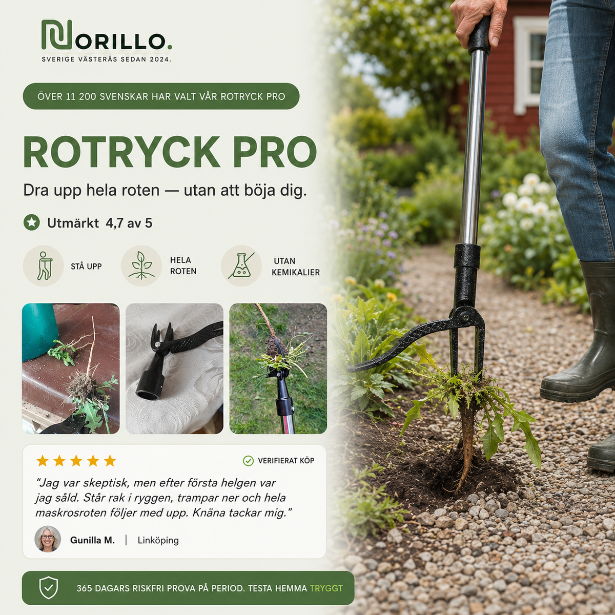 Norillo RotRyck Pro weed puller