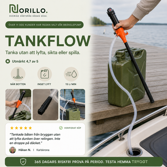 Norillo® - TankFlow - Pump Fuel from a Can Without Lifting or Spilling
