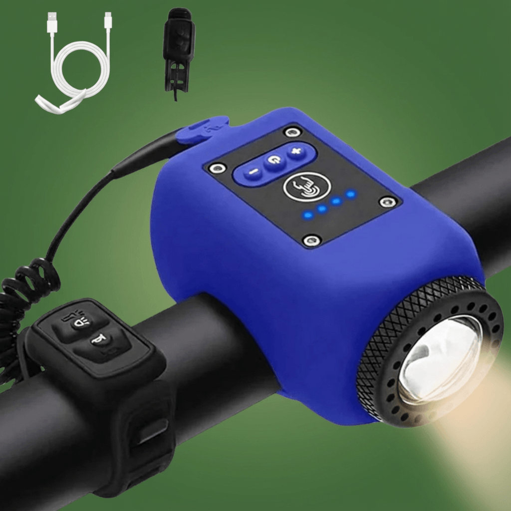 Norillo™ - 110 dB Bike Horn with Long-Range Front Light for Night Riding