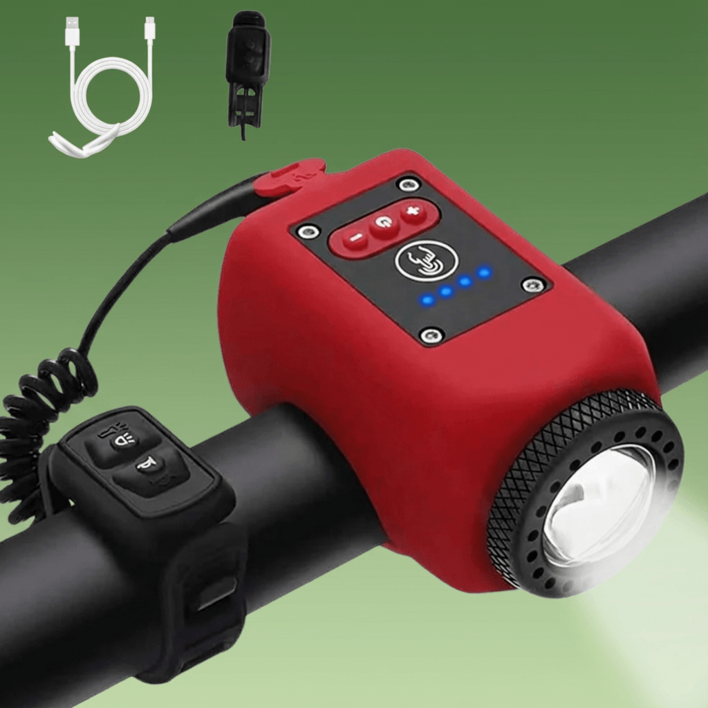 Norillo™ - 110 dB Bike Horn with Long-Range Front Light for Night Riding