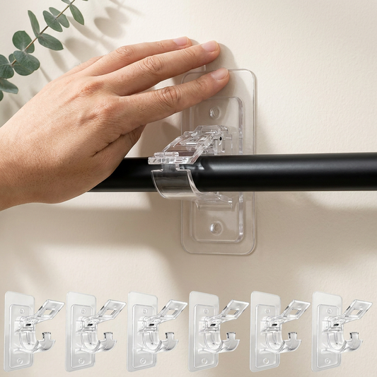 Norillo™ - Self-Adhesive Curtain Rod Holder - No Wall Drilling