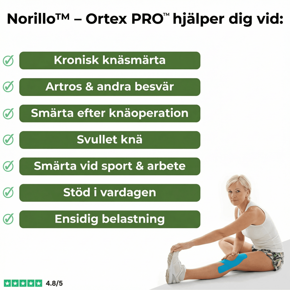 Norillo™ - Ortex Original Pro - Pre-Cut Knee Support Tape