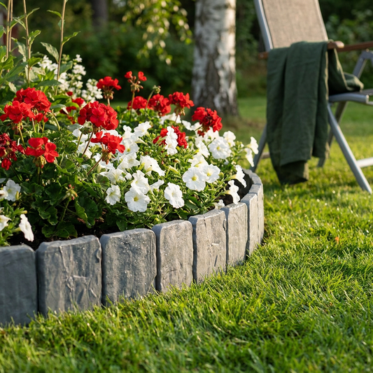 Norillo™ - Stone-Look Garden Edging That Stops Grass Creeping In