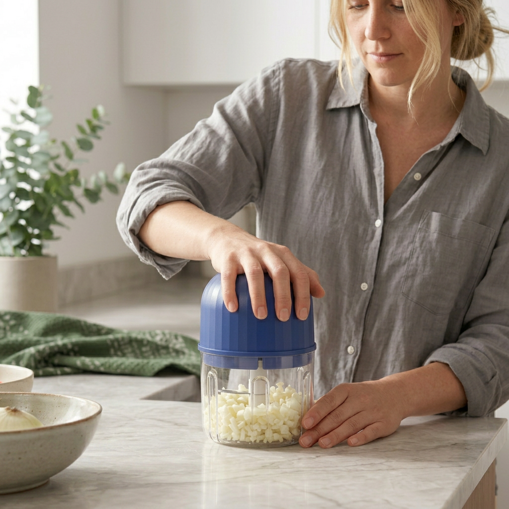 Norillo® - PrepPod - Cordless Mini Chopper for Garlic, Onion & Herbs in Seconds