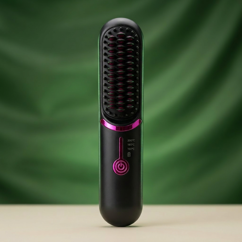 Norillo® - GlideStyle - Cordless Heated Brush for Smooth Hair in Minutes