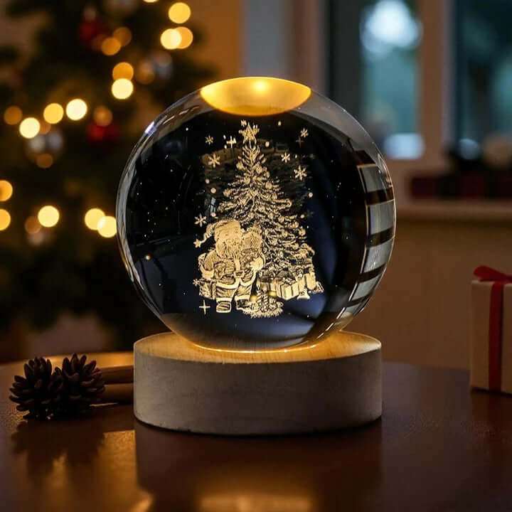 Norillo™ - Crystal Globe with Magical Starry-Sky Shimmer for Cosy Room Lighting