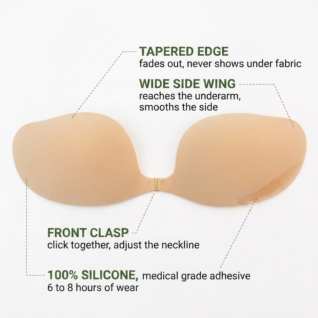 Norillo® - BareCurve - Adhesive Bra That Shapes Under Backless Outfits