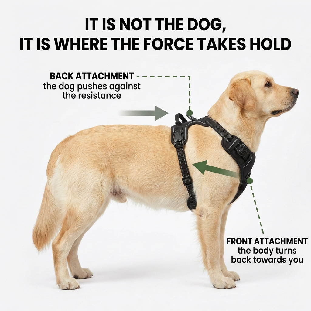 Norillo® - CalmStride - Front-Clip Dog Harness for Calmer Walks