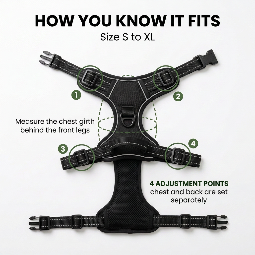 Norillo® - CalmStride - Front-Clip Dog Harness for Calmer Walks