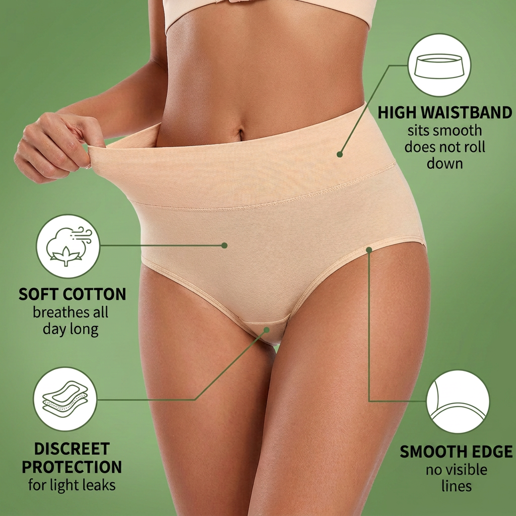 Norillo® - CurvaFit - High-Waist Shaping Briefs with Light Leak Protection