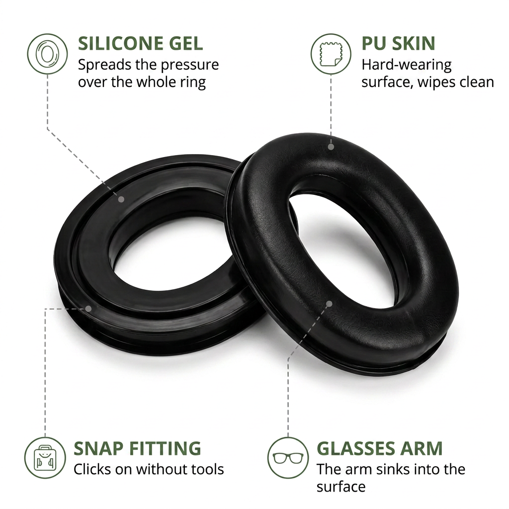 Norillo® - GelShift - Gel Cushions That Make Ear Defenders Comfortable Again