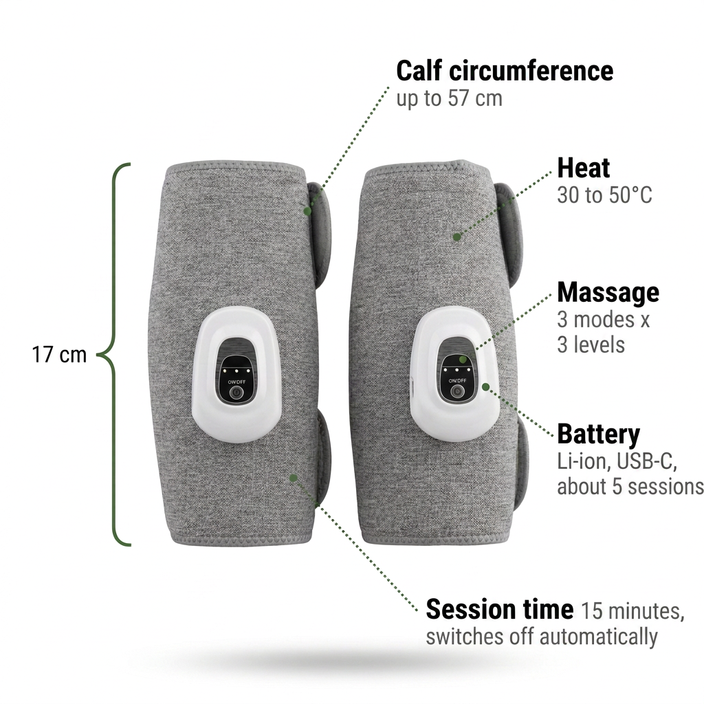 Norillo® - PulseWrap - Heated Calf Massage That Eases Heavy Legs