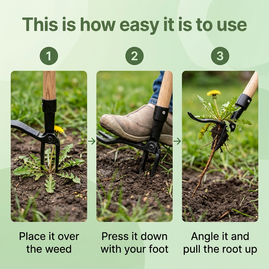 Norillo® - RotRyck Pro - Pull Weeds Out by the Root Without Bending Over