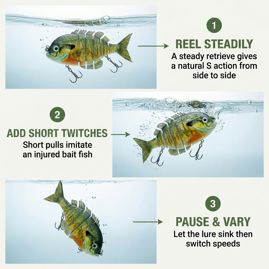 Norillo® - SwimStrike - Jointed Fishing Lure That Draws Predators with a Natural Action