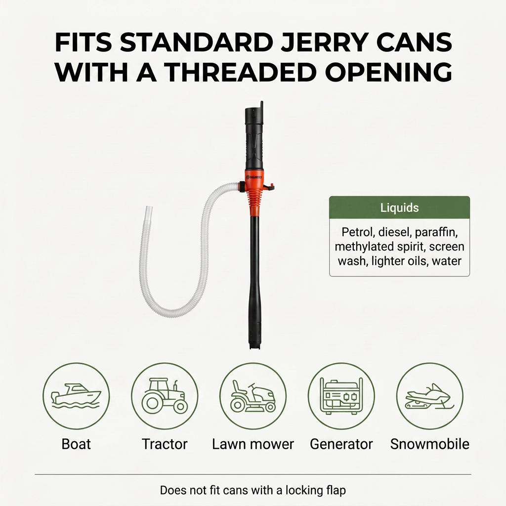 Norillo® - TankFlow - Pump Fuel from a Can Without Lifting or Spilling