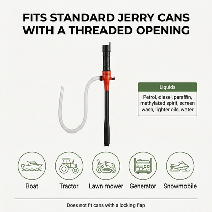 Norillo® - TankFlow - Pump Fuel from a Can Without Lifting or Spilling