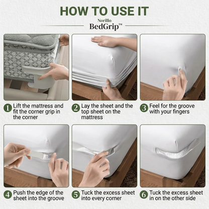 Norillo™ - BedGrip - Say Goodbye to Loose Corners and Wrinkled Sheets for Good