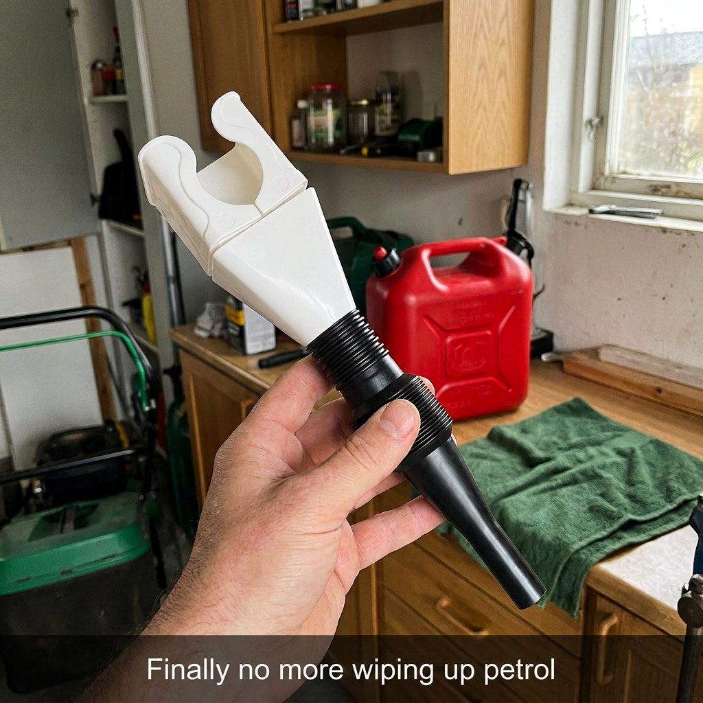 Norillo™ - DropStop - The Jerry Can Funnel That Clicks On and Never Spills