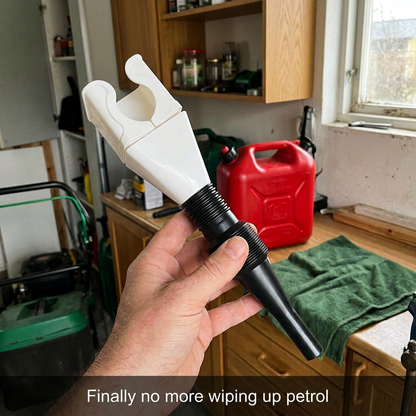 Norillo™ - DropStop - The Jerry Can Funnel That Clicks On and Never Spills