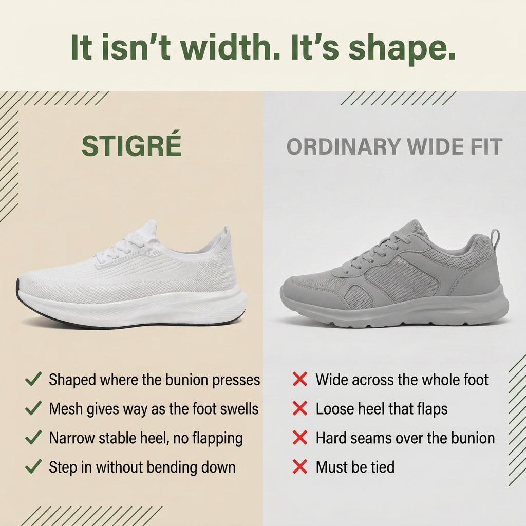 Stigré™ - Hallux - Everyday Sneakers You Step Into Without Bending Down