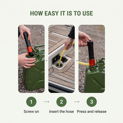 Norillo® - TankFlow - Pump Fuel from a Can Without Lifting or Spilling