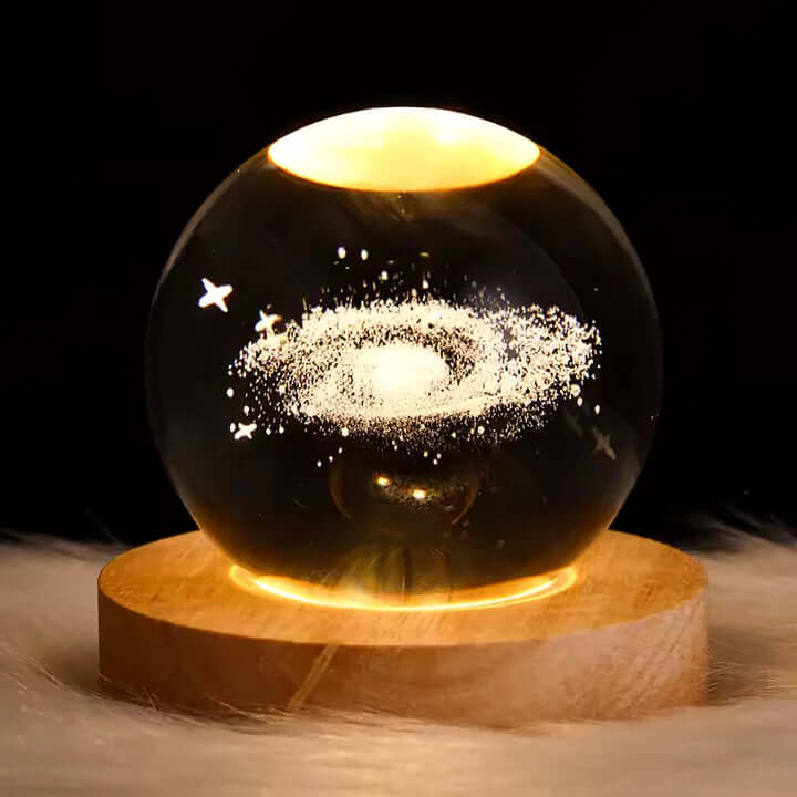 Norillo™ - Crystal Globe with Magical Starry-Sky Shimmer for Cosy Room Lighting