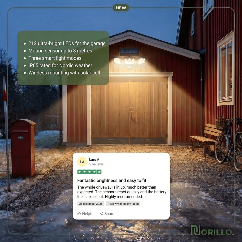Motion activated solar light features and review
