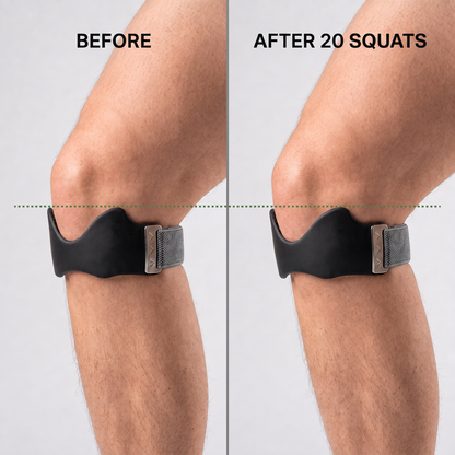 Before and after 20 squats