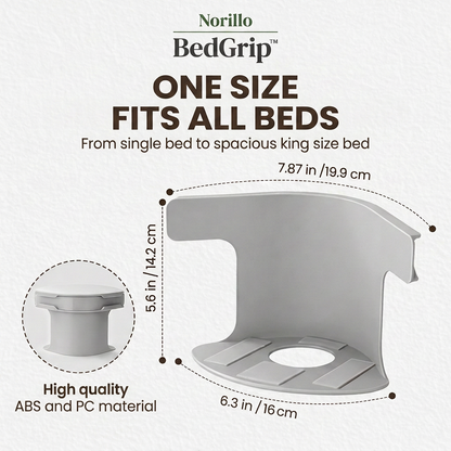 BedGrip one size fits all beds, dimensions