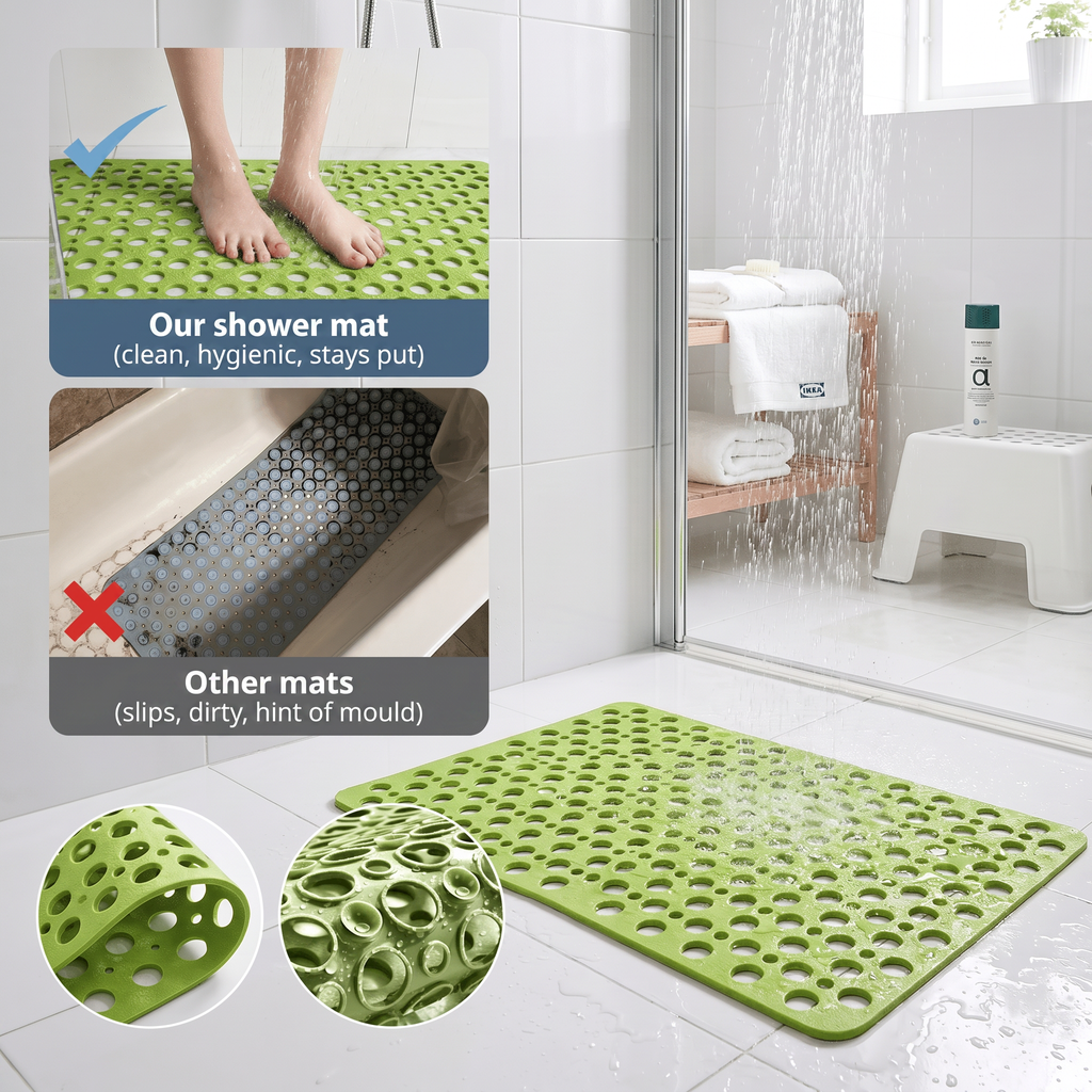 Anti-slip shower mat comparison