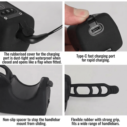 Norillo™ - 110 dB Bike Horn with Long-Range Front Light for Night Riding
