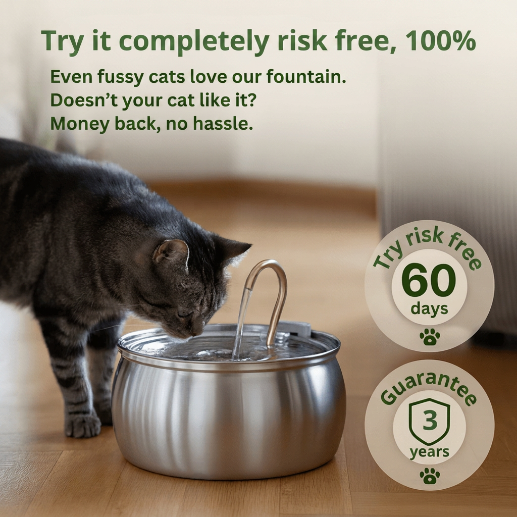 Norillo™ - Stainless Steel Cat Fountain That Prevents Urinary Problems