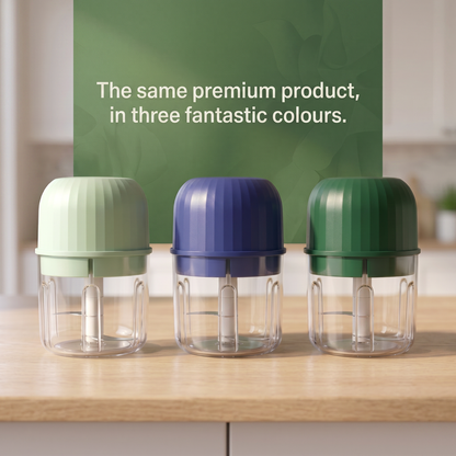 Norillo® - PrepPod - Cordless Mini Chopper for Garlic, Onion & Herbs in Seconds